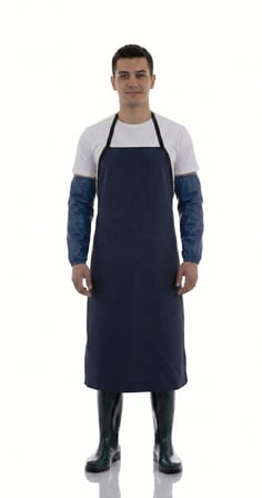 Profesyonel Su Geçirmez Suni Deri İş Önlüğü - Kasap, Balıkçı, Bulaşıkçı Önlüğü, Barista ve Berber Önlüğü