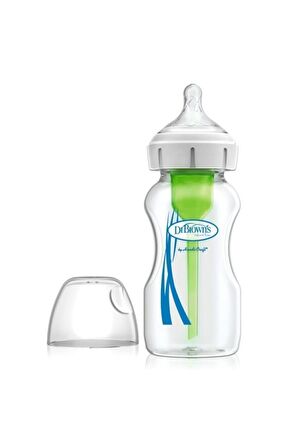 Dr Brown's 270ml Geniş Ağız Pp Biberon(cam Değildir) + Biberon Uyumlu 6+ay Geniş Ağız Emzik Paket