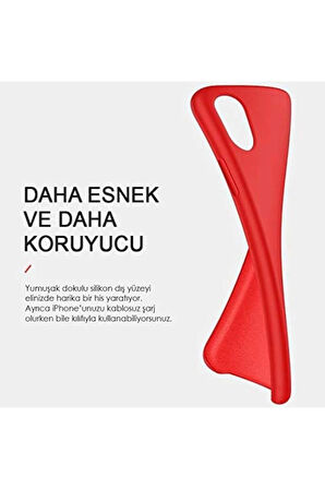 İPhone XR İçi Kadife Lansman Silikon Kılıf Şok Emici Koruma Sağlayan Uyumlu Kılıf