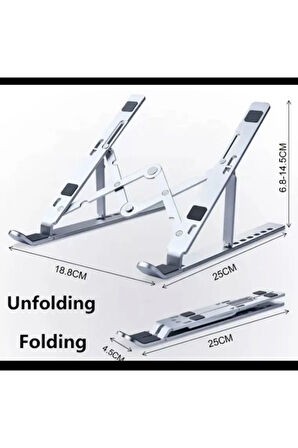 Ayarlanabilir Macbook Laptop Tablet Notebook Bilgisayar Standı Katlanabilir