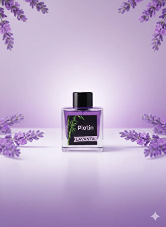 Platin Lavanta Bambu Çubuklu Oda Kokusu 100ml