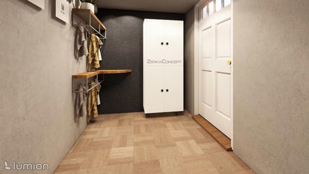 ZerkaConcept Faro Mdf 4 Raflı Çok Amaçlı Mutfak Banyo Ayakkabılık Dolap 60cm