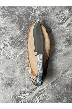 Siyah-Beyaz Epoksi Kabze Kamp Bıçağı – Kılıflı, | Outdoor, Hediyelik & Koleksiyonluk