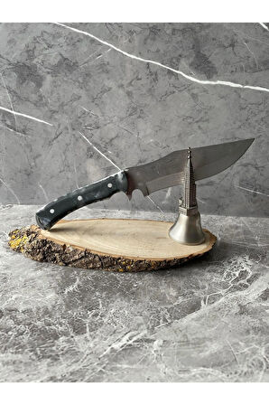 Siyah-Beyaz Epoksi Kabze Kamp Bıçağı – Kılıflı, | Outdoor, Hediyelik & Koleksiyonluk