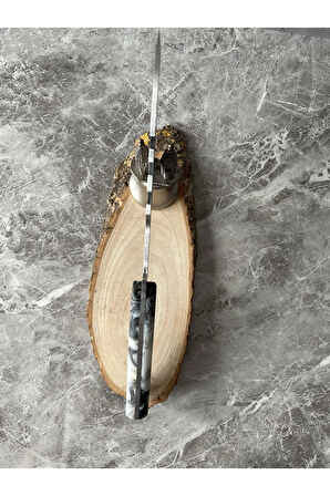 Siyah-Beyaz Epoksi Kabze Kamp Bıçağı – Kılıflı | Outdoor, Hediyelik & Koleksiyonluk