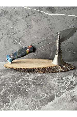 Karışık Renkli Epoksi Kabze Kamp Bıçağı – Kılıflı, Outdoor, Hediyelik & Koleksiyonluk