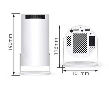 HD 4K Taşınabilir Led Projektör ile Sinema Keyfi