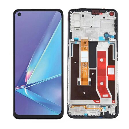 Oppo A72 ile Uyumlu Lcd Ekran Dokunmatik Çıtalı Cph2067