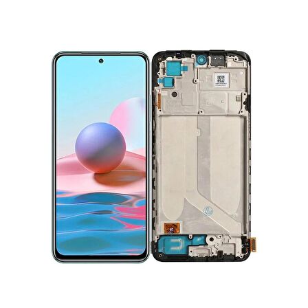 Xiaomi Redmi Note 10 S ile Uyumlu TFT  Ekran Dokunmatik Çıtalı