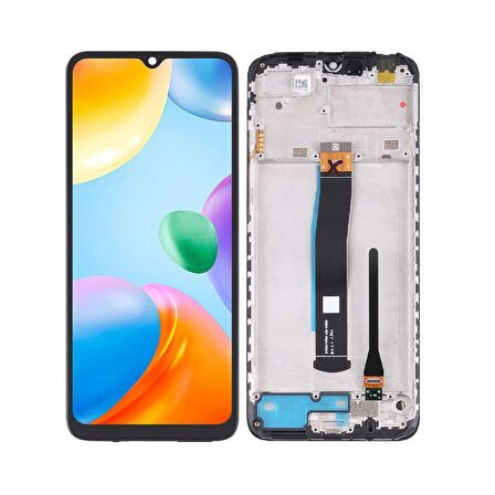 Xiaomi Redmi 10C ile Uyumlu Lcd Ekran Dokunmatik Çıtalı