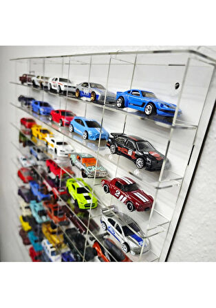 50 li pleksi oyuncak araba stantı