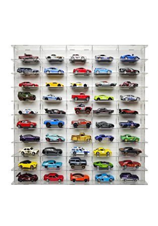 50 li pleksi oyuncak araba stantı