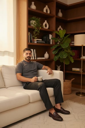 Erkek  Polo Yaka Tişört Likralı Pike Kumaş Terletmez Günlük Şık