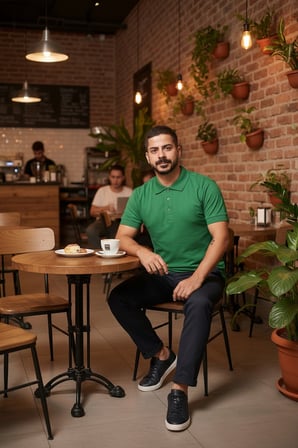 Erkek  Polo Yaka Tişört Likralı Pike Kumaş Terletmez Günlük Şık