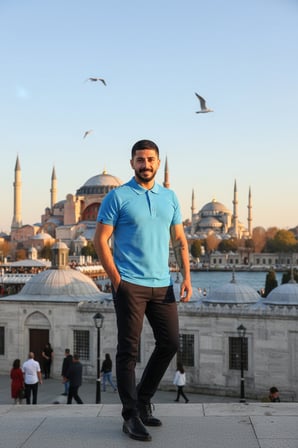 Erkek  Polo Yaka Tişört Likralı Pike Kumaş Terletmez Günlük Şık