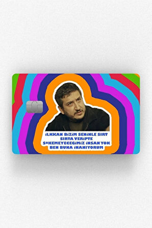 Gibi Yılmaz Sırt Sırta Çipli/çipsiz Kart Stickerı Kaplama