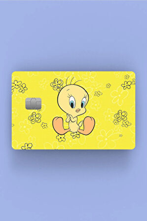 Tweety Sarı Kredi Kartı Sticker Kaplama