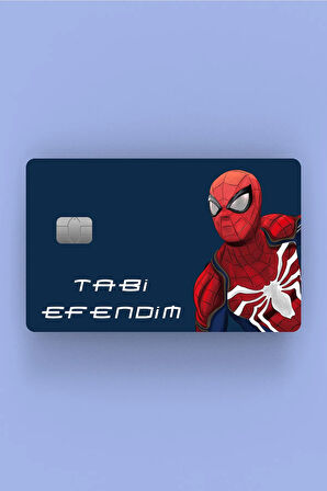 Spiderman Tabi Efendim Çipli/çipsiz Kart Stickerı Kaplama