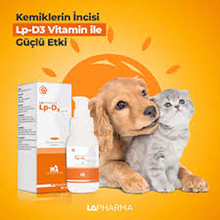 Lapharma Lp-D3 Liquid Kedi&Köpek D Vitamini Takviye 30 ml. 
