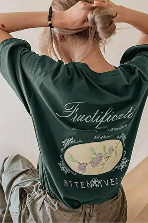 Unisex Fructification Baskılı T-shirt