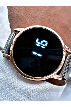 Led Dijital Hasır Mıknatıslı Kordon Erkek Kol Saati