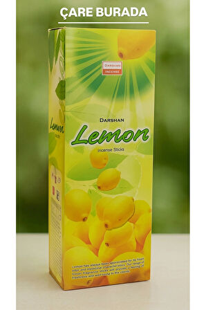 Darshan Incense - Lemon 20'li Çubuk Tütsü (Limon)