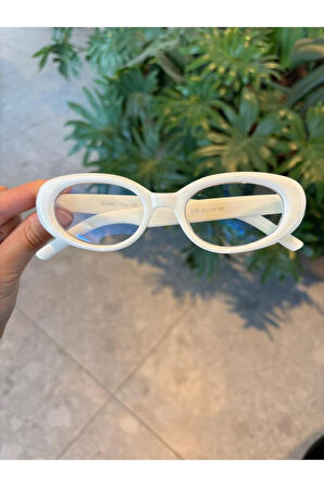 Leon Kahverengi Cat Eye Klasik Retro Leopar Popüler Mavi Işık Korumali Blue Block Şeffaf Gözlük