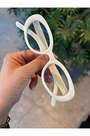 Leon Kahverengi Cat Eye Klasik Retro Leopar Popüler Mavi Işık Korumali Blue Block Şeffaf Gözlük