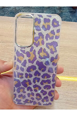 Samsung Galaxy A35 Leopar Desen Hologramlı Kılıf Darbe Korumalı Kapak