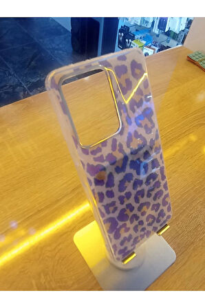 Xiaomi Redmi  Note 12 Pro 5G Leopar Desen Hologramlı Kılıf Darbe Korumalı Kapak