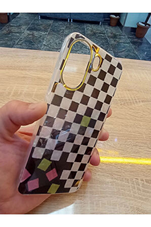 Xiaomi Redmi 13C 4G Leopar Desen Hologramlı Kılıf Darbe Korumalı Kapak