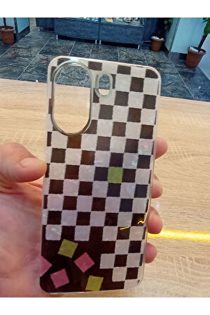 Xiaomi Redmi 13C 4G Leopar Desen Hologramlı Kılıf Darbe Korumalı Kapak