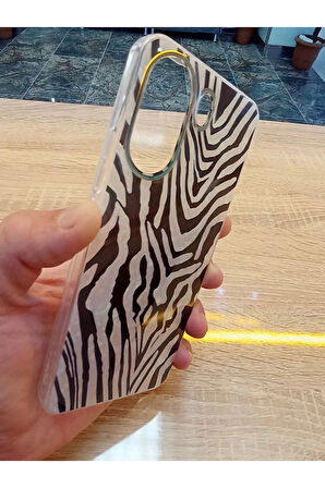 Xiaomi Redmi 13C 4G Leopar Desen Hologramlı Kılıf Darbe Korumalı Kapak
