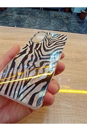 Xiaomi Redmi 13C 4G Leopar Desen Hologramlı Kılıf Darbe Korumalı Kapak