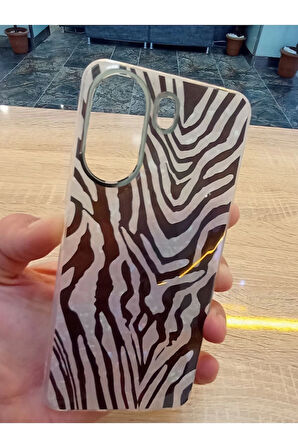 Xiaomi Redmi 13C 4G Leopar Desen Hologramlı Kılıf Darbe Korumalı Kapak