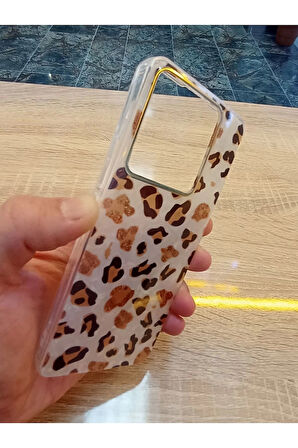 Xiaomi Redmi  Note 13 Pro 5G Leopar Desen Hologramlı Kılıf Darbe Korumalı Kapak