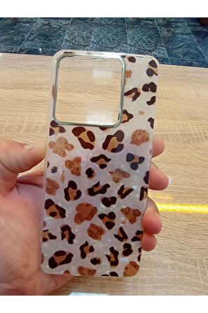 Xiaomi Redmi  Note 13 Pro 5G Leopar Desen Hologramlı Kılıf Darbe Korumalı Kapak