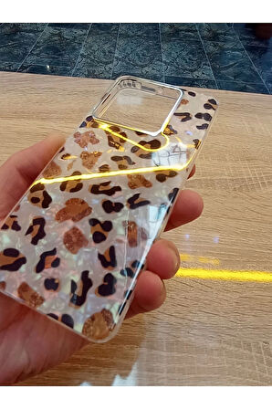 Xiaomi Redmi  Note 13 Pro 5G Leopar Desen Hologramlı Kılıf Darbe Korumalı Kapak