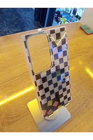 Samsung Galaxy S24 Ultra Leopar Desen Hologramlı Kılıf Darbe Korumalı Kapak
