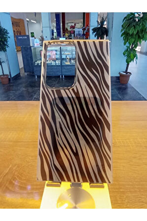 Samsung Galaxy S24 Ultra Leopar Desen Hologramlı Kılıf Darbe Korumalı Kapak