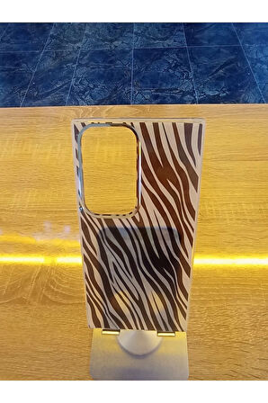 Samsung Galaxy S24 Ultra Leopar Desen Hologramlı Kılıf Darbe Korumalı Kapak