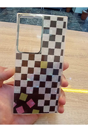 Samsung Galaxy S23 Ultra Leopar Desen Hologramlı Kılıf Darbe Korumalı Kapak