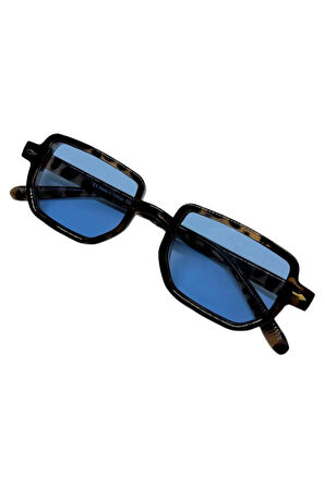 lodin Leopar Çerçeveli MAvi camlı Trend Güneş Gözlüğü 2025 Yeni seozn unisex gözlük