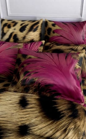 Özel Tasarım Marka Çift Kişilik Nevresim Takımı Organik Saten Pamuk Luxury Premium Cotton Kumaş 240*260 Cm Ranforce Deluxe Seri Leopar desen kalp lotus çiçek genç aşk gül