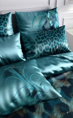 Özel Tasarım Marka Çift Kişilik Nevresim Takımı Organik Saten Pamuk Luxury Premium Cotton Kumaş 240*260 Cm Ranforce Deluxe Seri Leopar desen kalp lotus çiçek genç aşk gül