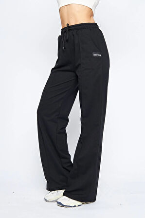 Lesa Wear Nervürlü Palazzo Pantolon Oversize Kesim