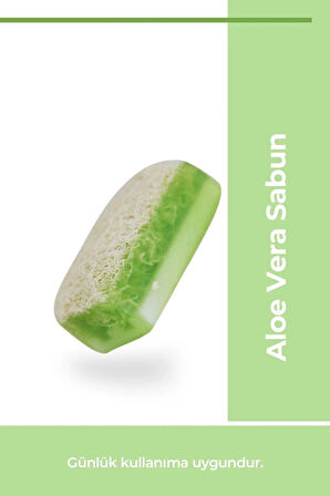 Doğal Kabak Lifli Aloe Vera Kabak Lifli Sabun 100-120 Gr