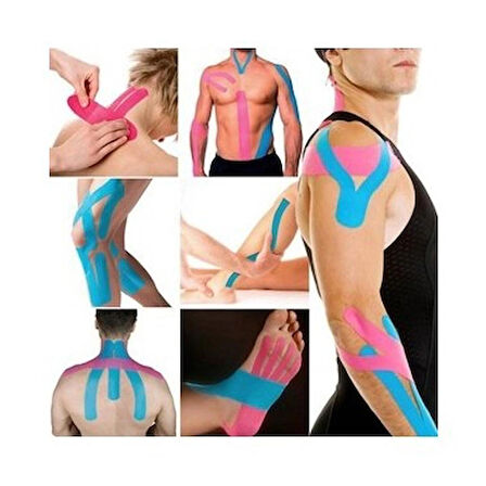 LİBOR KİNEZYO SPORCUBANDI KIRMIZI -KİNEZYO BANDI 5MX5CM 