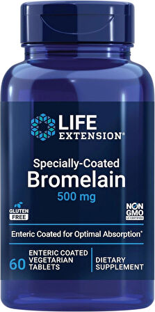 Life Extension Bromelain PineApple Uyumlu Extract Digestive Enzymes Joint Health Comfort 500 Mg 60 Caps