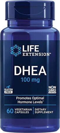 Life Extension DHEA Immune Support Bone Cognitive Health Anti-Aging and Mood Support 60 Veg Caps